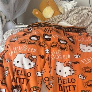Hello Kitty Orange Halloween Pajamas